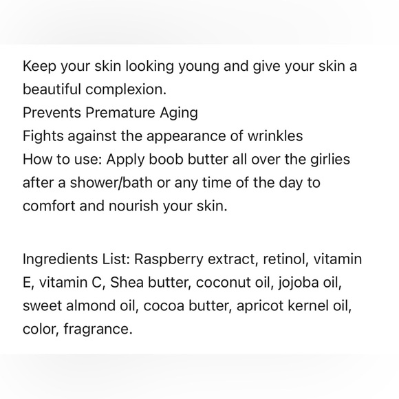 NEW, AMINNAH My Iced Gems Raspberry Vanilla Whipped Boob Butter Lotion, 8 oz - Picture 6 of 6